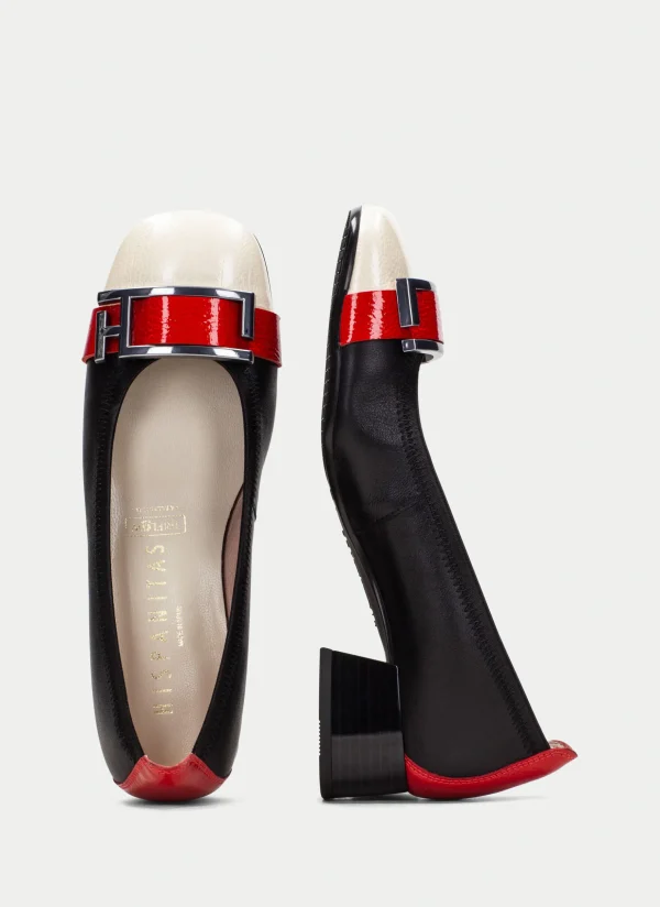 Bailarina manila negro-milk-rojo