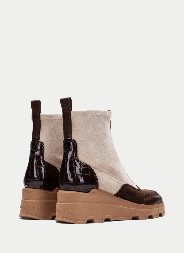 Botin florencia marron-milk