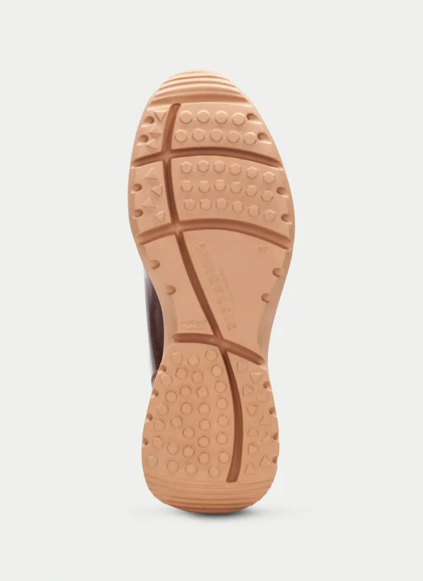 Botin sport polinesia cuero-marrón