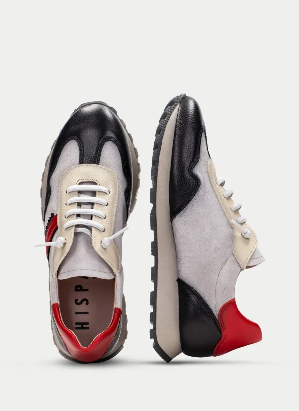 Deportivo loira negro-gris-rojo