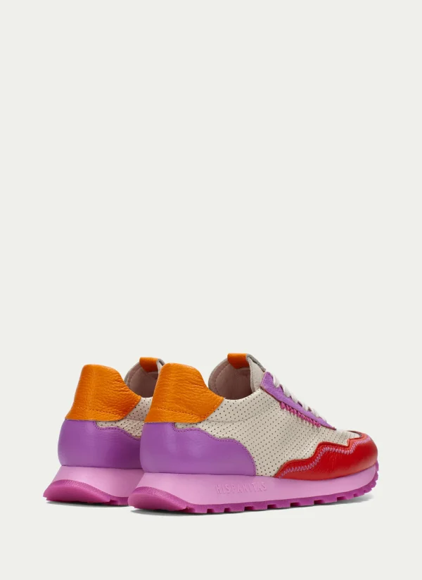 Deportivo loira rojo-crema-violet