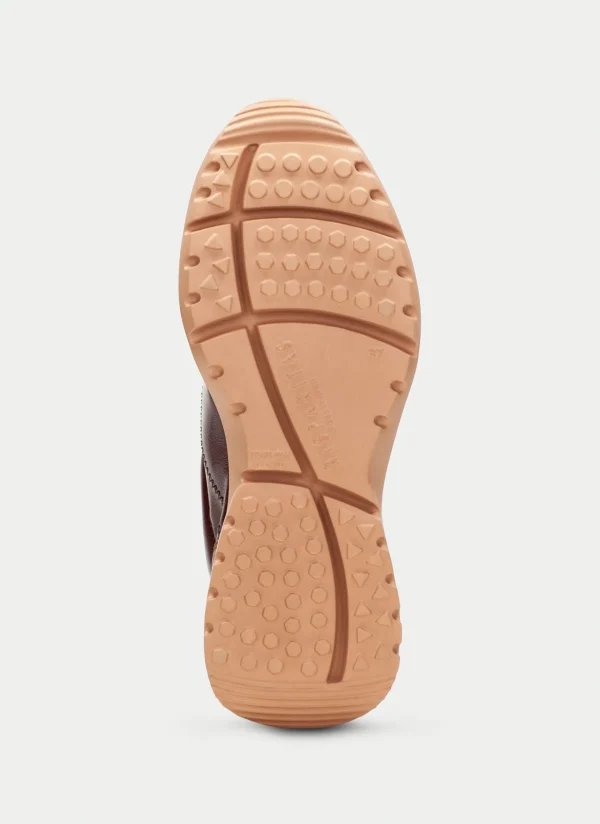 Deportivo polinesia cuero-marron-taupe