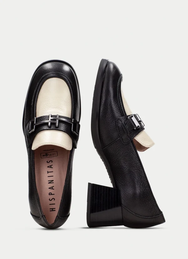 Mocasin milan negro-milk