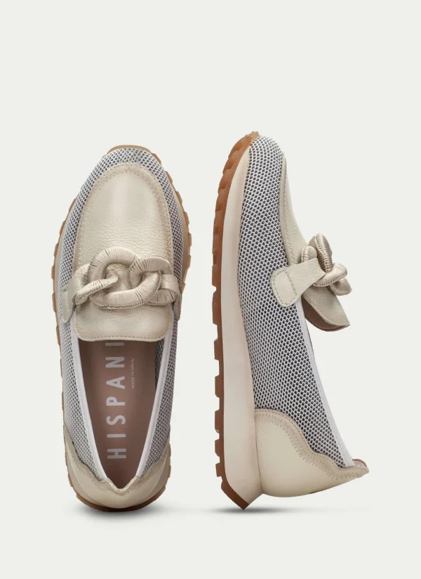 Mocasin Sport loira crema