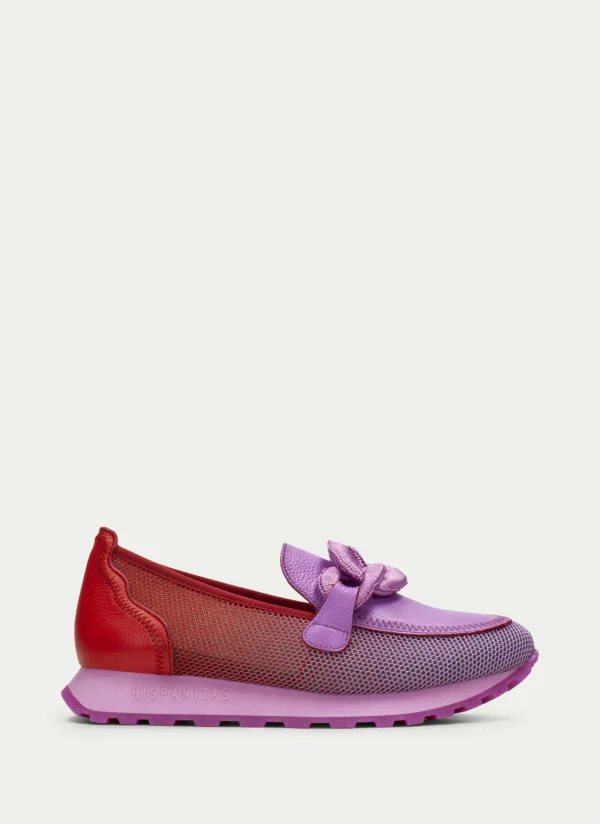 Mocasin Sport loira violet-rojo
