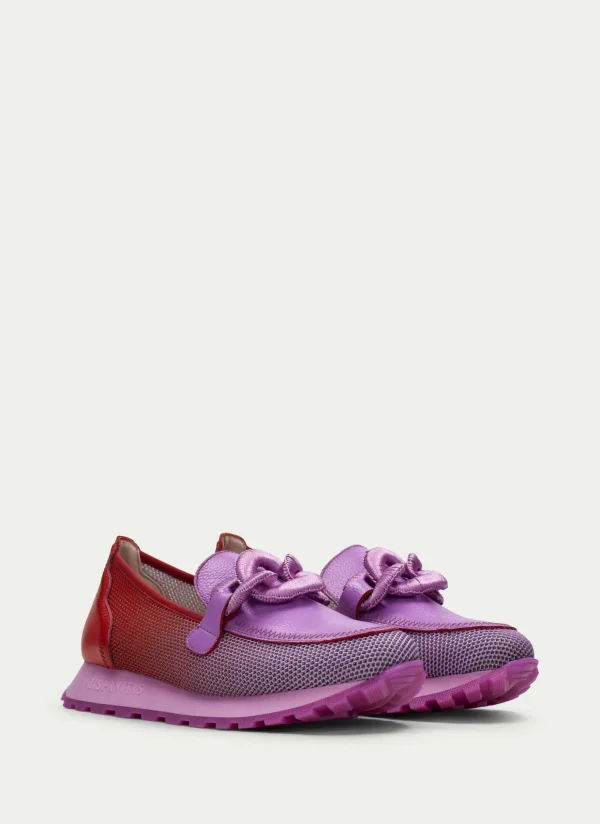 Mocasin Sport loira violet-rojo
