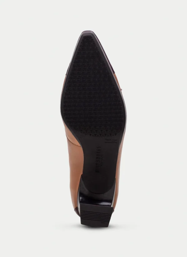 Zapato Tacon ankara vino-almond