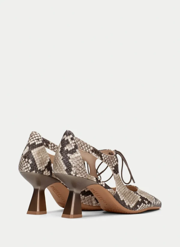 Zapato Tacon nova snake-taupe